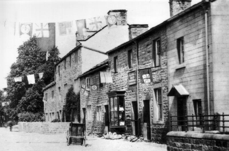 RS-D19 - Main Street 1887.JPG - Main Street in 1887 Note the house to the right of Grosvenor Place ( the tall three story house ), with the lower roof line. In the following photos this has been raised and made into a shop, whilst the one to its right is no longer a shop in the later photographs.